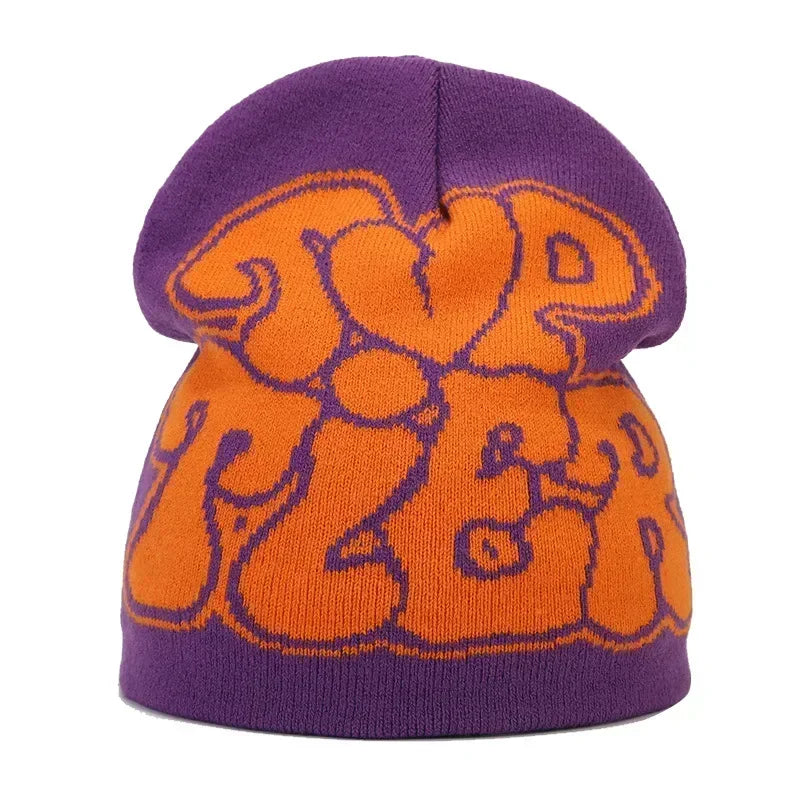 The Skullcap | Y2K Letter Knitted Hip Hop Beanie | Urban Caps NZ