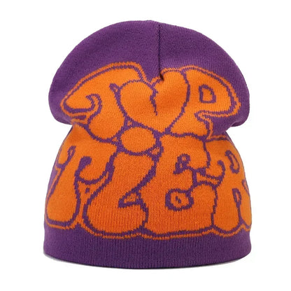 The Skullcap | Y2K Letter Knitted Hip Hop Beanie | Urban Caps NZ