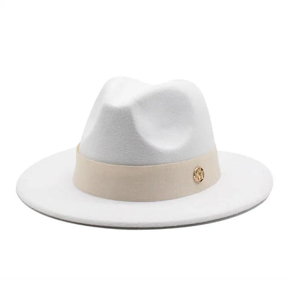 Ascot Formal Fedora in White