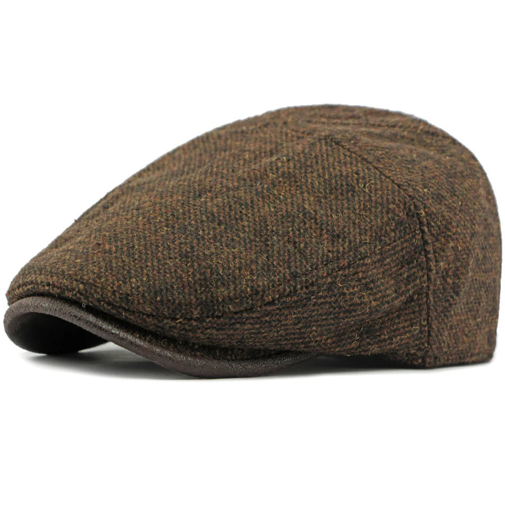 Siena Wool Artist Beret in Coffee