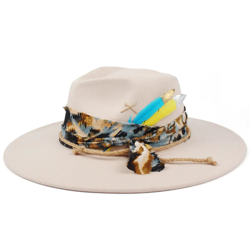 Harlem Wool Felt Jazz Fedora in Whie
