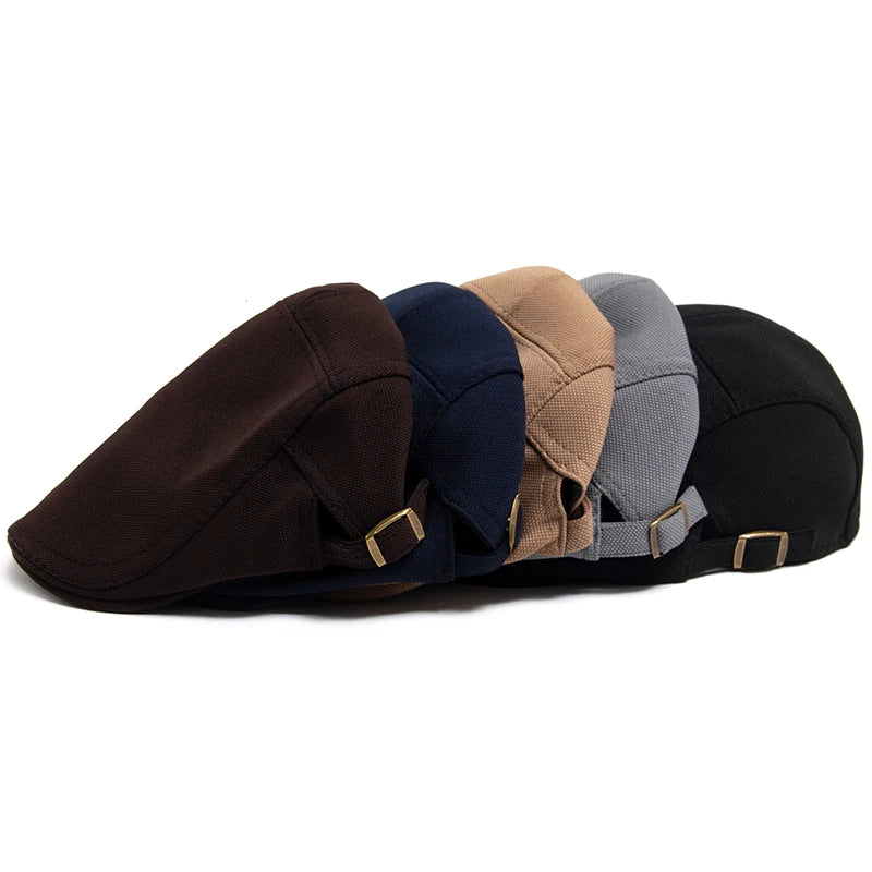 Plaid Print Ivy Cap | Vintage Country Flat Cap | Urban Caps NZ
