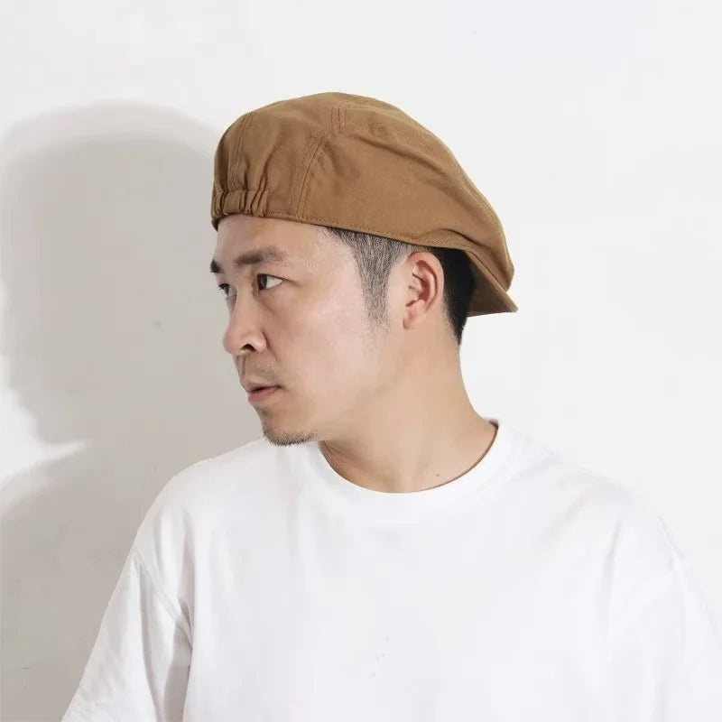 Torino XL Cotton Flat Cap – Extra Large Newsboy Cap for Men & Women (55–65cm)