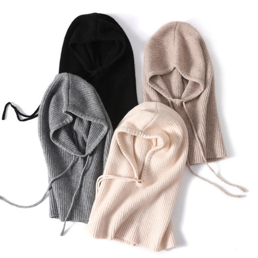 The Ben Nevis | 100% Wool Hooded Drawstring Balaclava | Urban Caps NZ