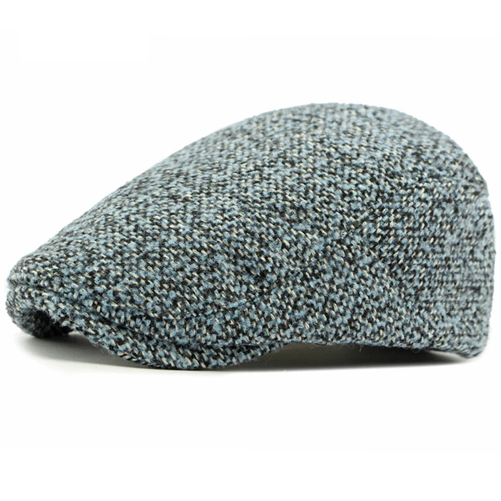 Gloucester Knitted Artist Beret in Blue