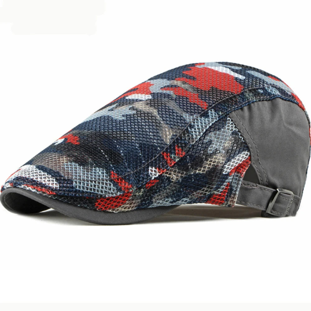 Norwich Camouflage Mesh Beret in Gray