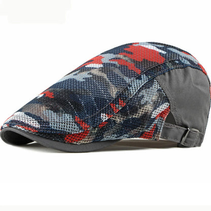 Norwich Camouflage Mesh Beret in Gray