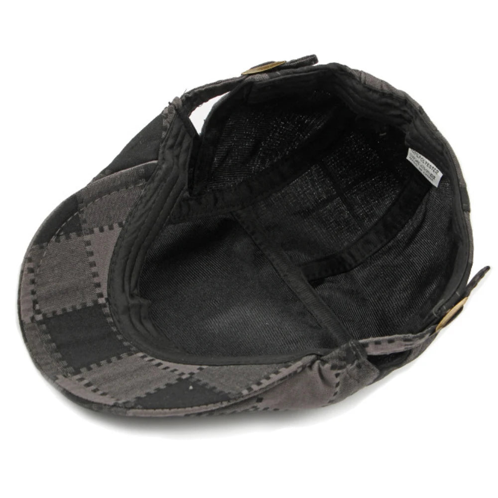 Rye Plaid Artist Beret