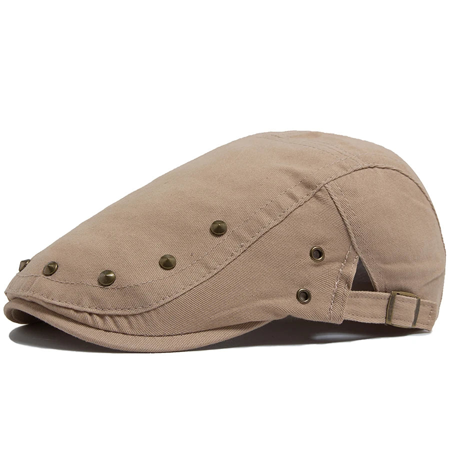 Solid Cotton Rivet Ivy Cap | Modern Country Flat Cap | Urban Caps NZ