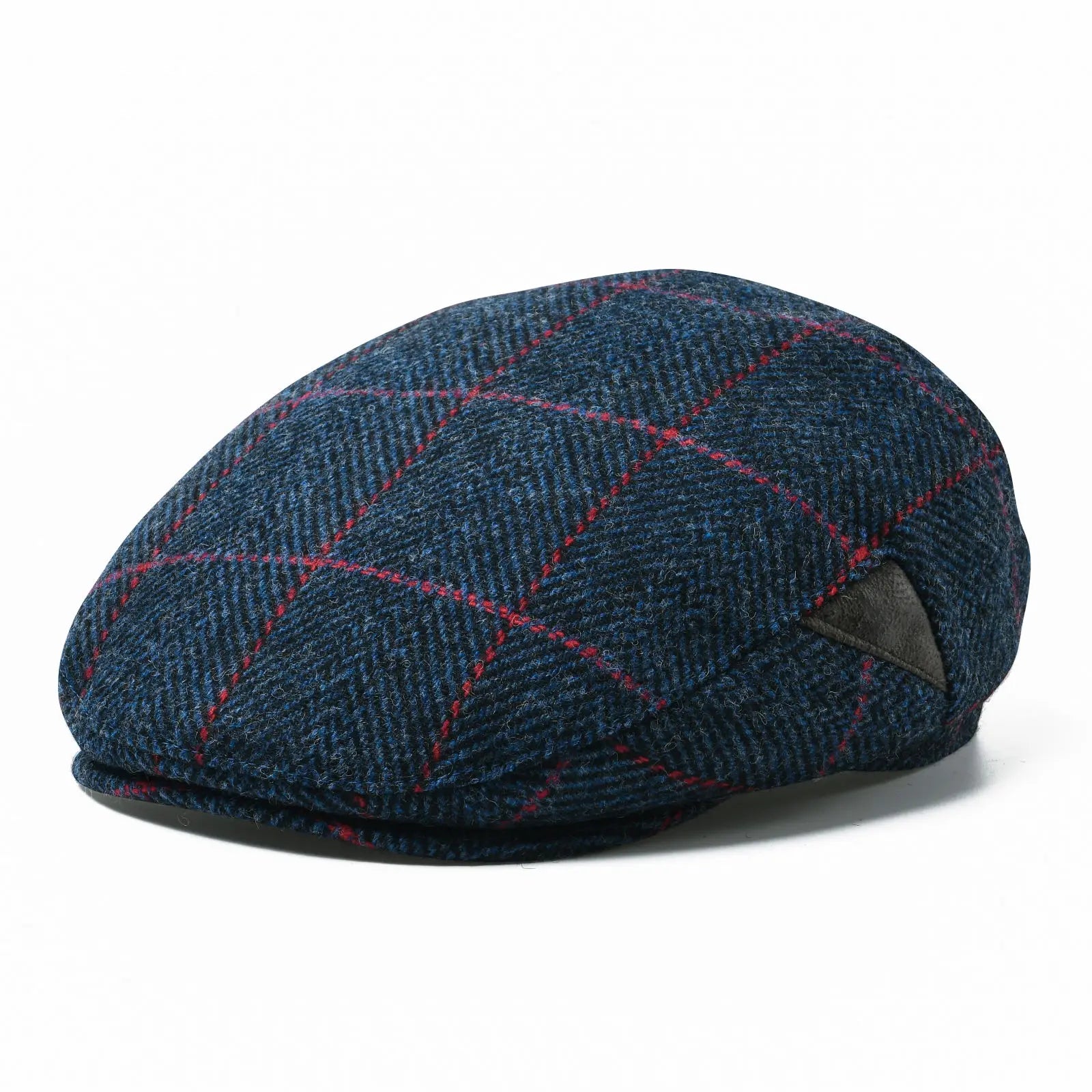Dublin Herringbone Tweed Newsboy Cap in Blue