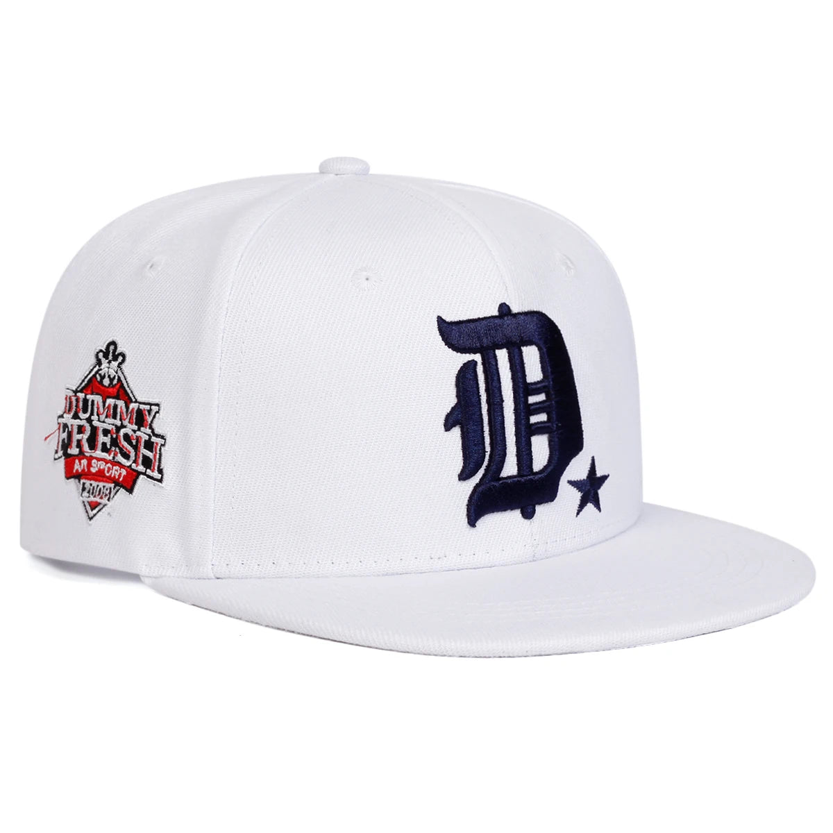 The Dalton | D Letter Fresh Embroidery Snapback Cap | Urban Caps NZ