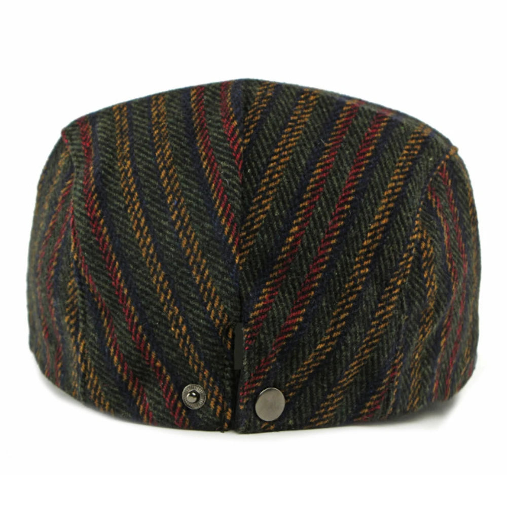 Cannes Striped Wool Ivy Cap