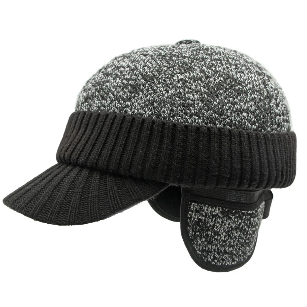 Lambeth Knitted Dad Cap in Black