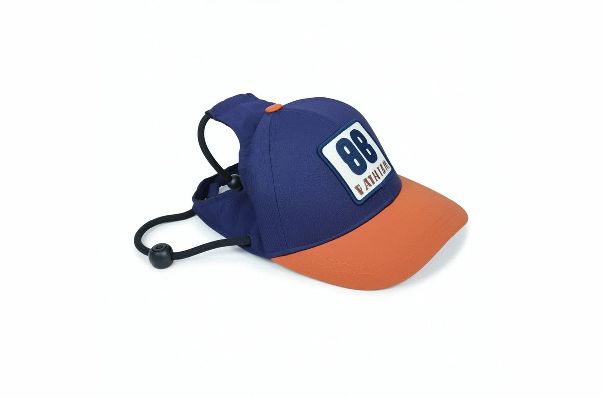 Classic dog baseball cap in gold