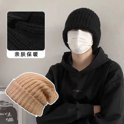 Highland Oversized Knit Beanie in Khaki