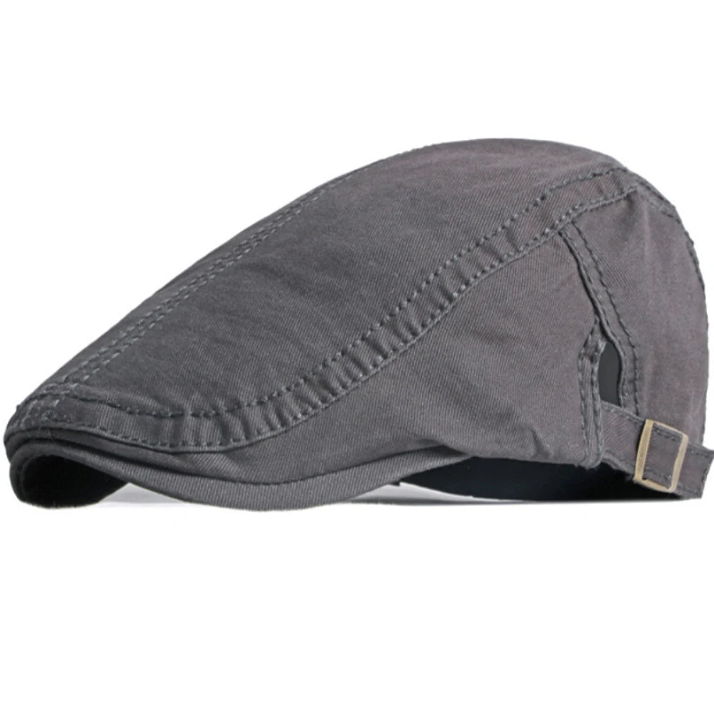 Sheffield Cotton Artist Beret in Gray