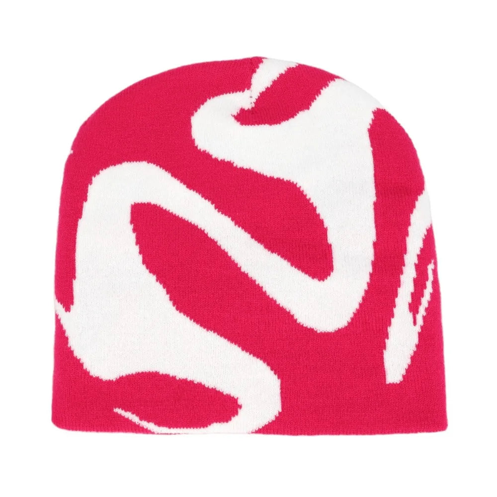 The Windermere | Neutral Jacquard Knitted Pullover Beanie | Urban Caps NZ