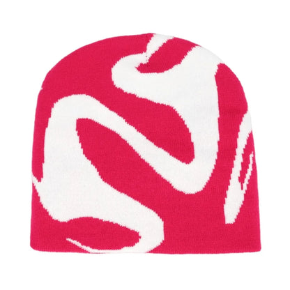 The Windermere | Neutral Jacquard Knitted Pullover Beanie | Urban Caps NZ
