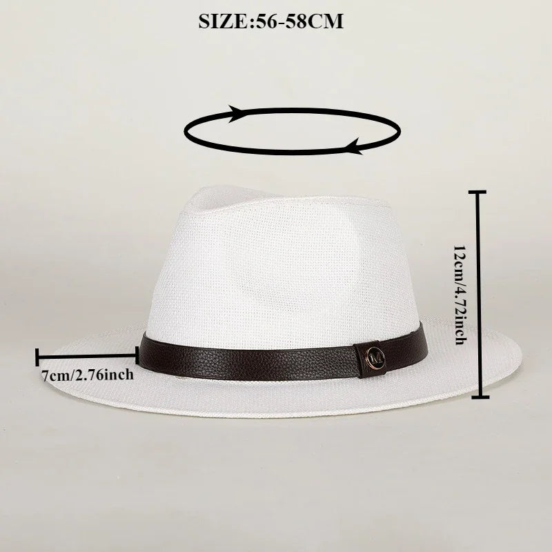 Ashcombe Woven Panama-Style Fedora