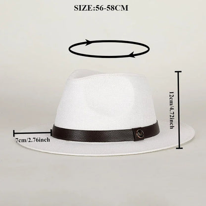 Ashcombe Woven Panama-Style Fedora
