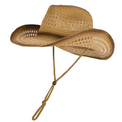 Matlock Wide-Brim Straw Hat in Coffee