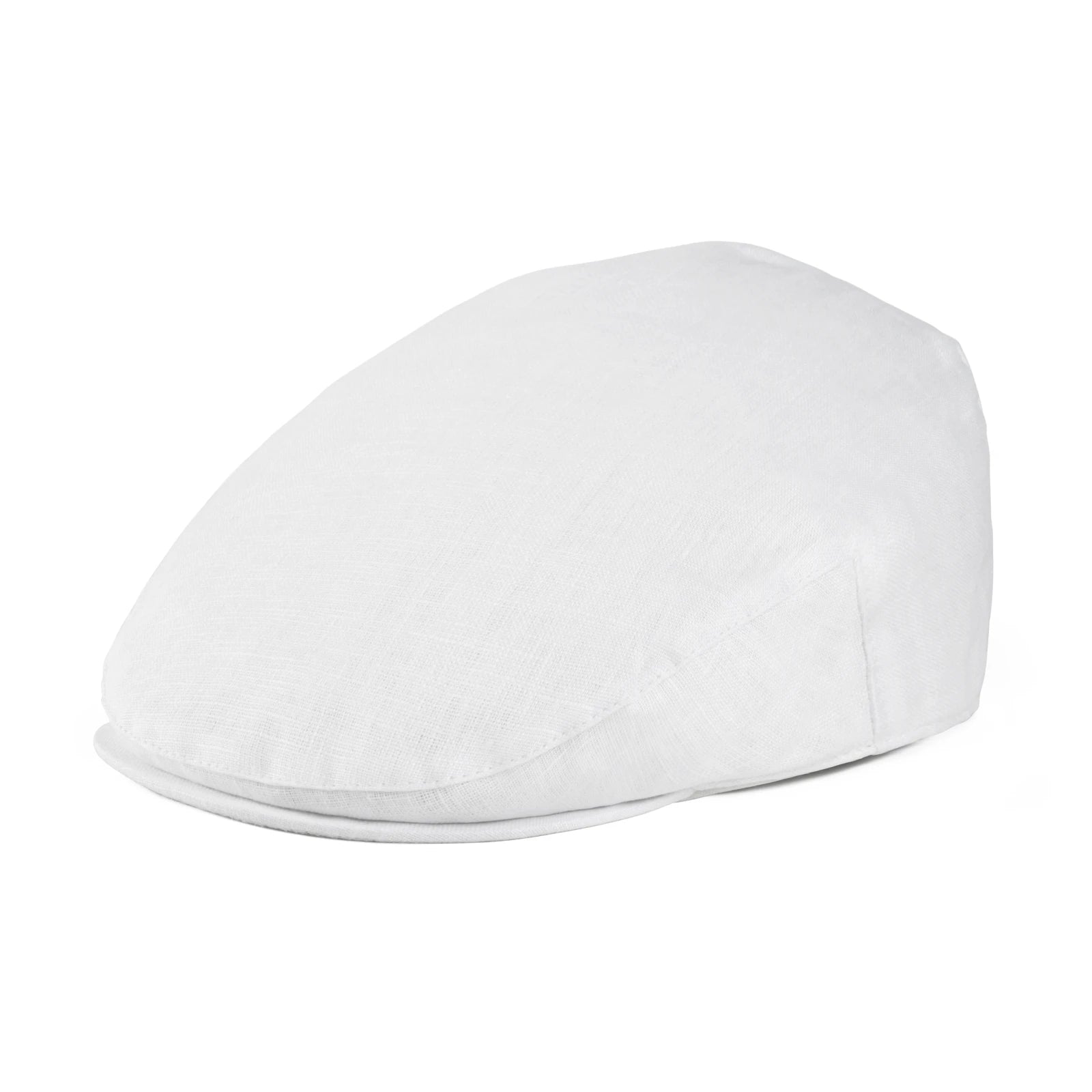 The Como | Herringbone Linen Newsboy Flat Cap | Urban Caps NZ