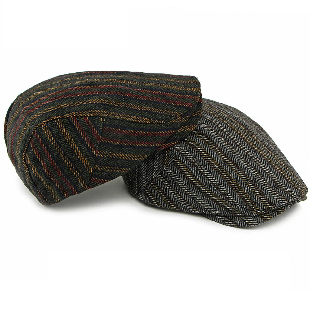 Cannes Striped Wool Ivy Cap