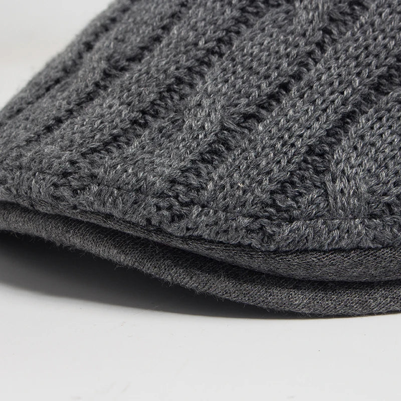 Soft-Top Knitted Ivy Cap | Scottish Winter Flat Cap | Urban Caps NZ