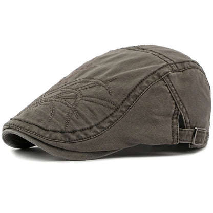 Bloomsbury Floral Artist Beret in Gray