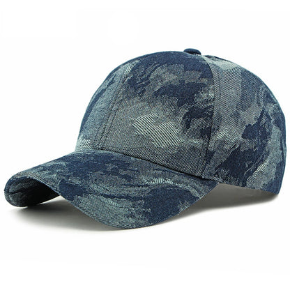 Hoxton Denim 6-Panel Cap in Dark Blue