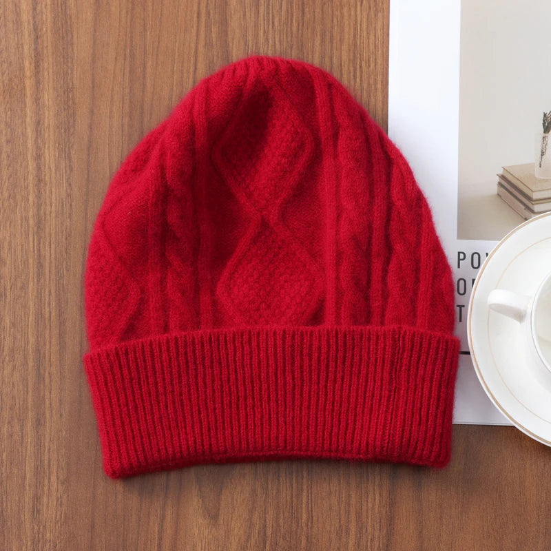The Rhombus | Merino Wool Rhombus Pattern Street Beanie | Urban Caps NZ
