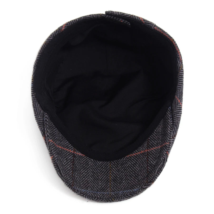 Woollen Herringbone Ivy Cap | Highland Heritage Flat Cap | Urban Caps NZ