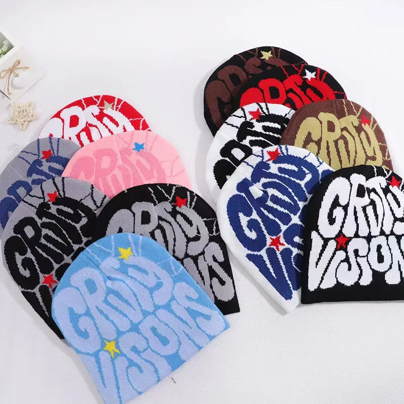The GR Edition | Letter Jacquard Fashion Knitted Beanie | Urban Caps NZ