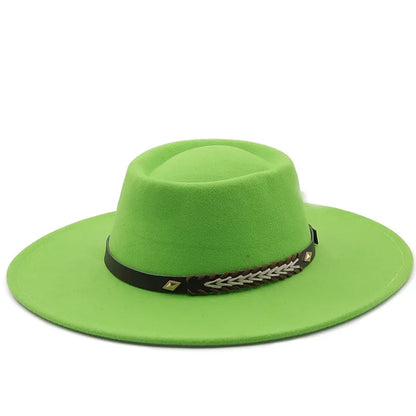Kingsman Wide-Brim Pork Pie Hat