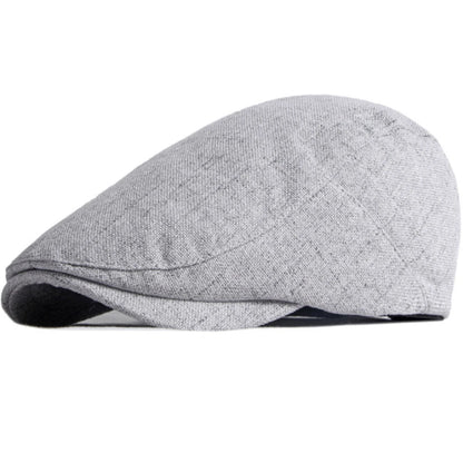 Hastings Octagonal Retro Beret in Light Grey