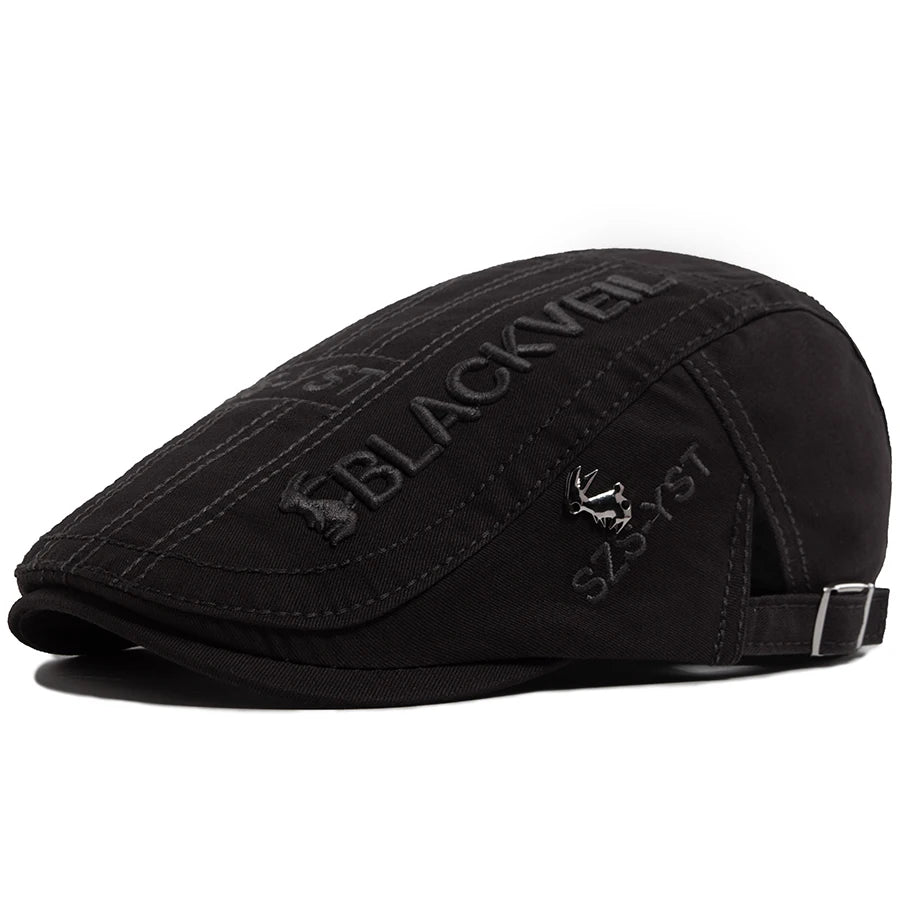 Embroidered Cotton Ivy Cap | Traditional Country Flat Cap | Urban Caps NZ