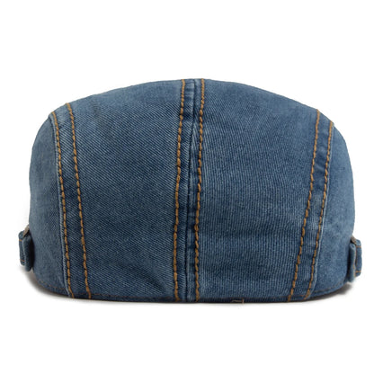 Brown Patchwork Ivy Cap | Retro Country Flat Hat | Urban Caps NZ