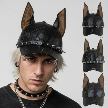 Rebel Doberman Ear Baseball Cap