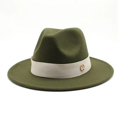 Ascot Formal Fedora in Army Green