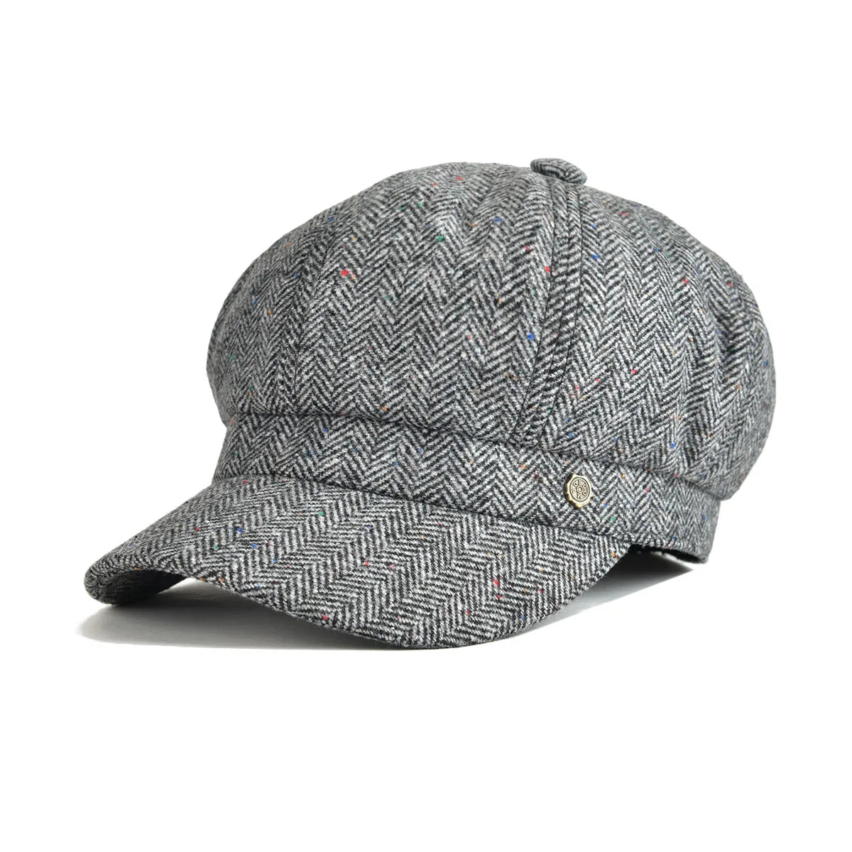 The Fiorentina | Women's Wool Tweed 8-Panel Newsboy Cap | Urban Caps NZ