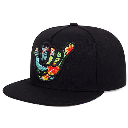 The Carnaby | Colourful Hand Embroidery Snapback Cap | Urban Caps NZ