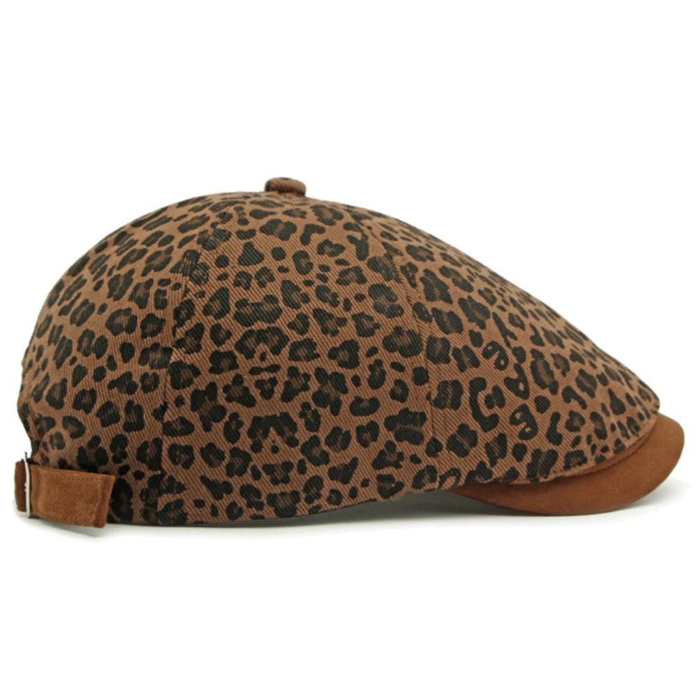Biarritz Leopard-Print Beret