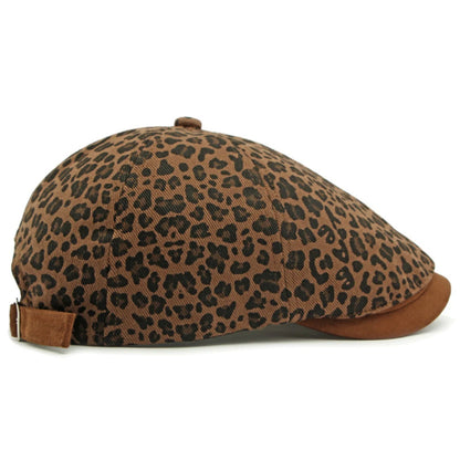 Biarritz Leopard-Print Beret