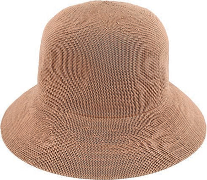 Women's Packable Cloche Hat – Lightweight Knitted Polyester with UPF 50+ Sun Protection