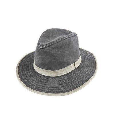 Lincoln Distressed Weathered Cotton Safari Hat with UPF 50+ Sun Protection