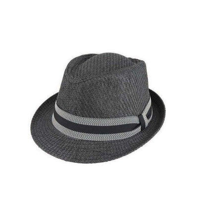 YORK – Matt Toyo Trilby Hat with Herringbone Ribbon Band