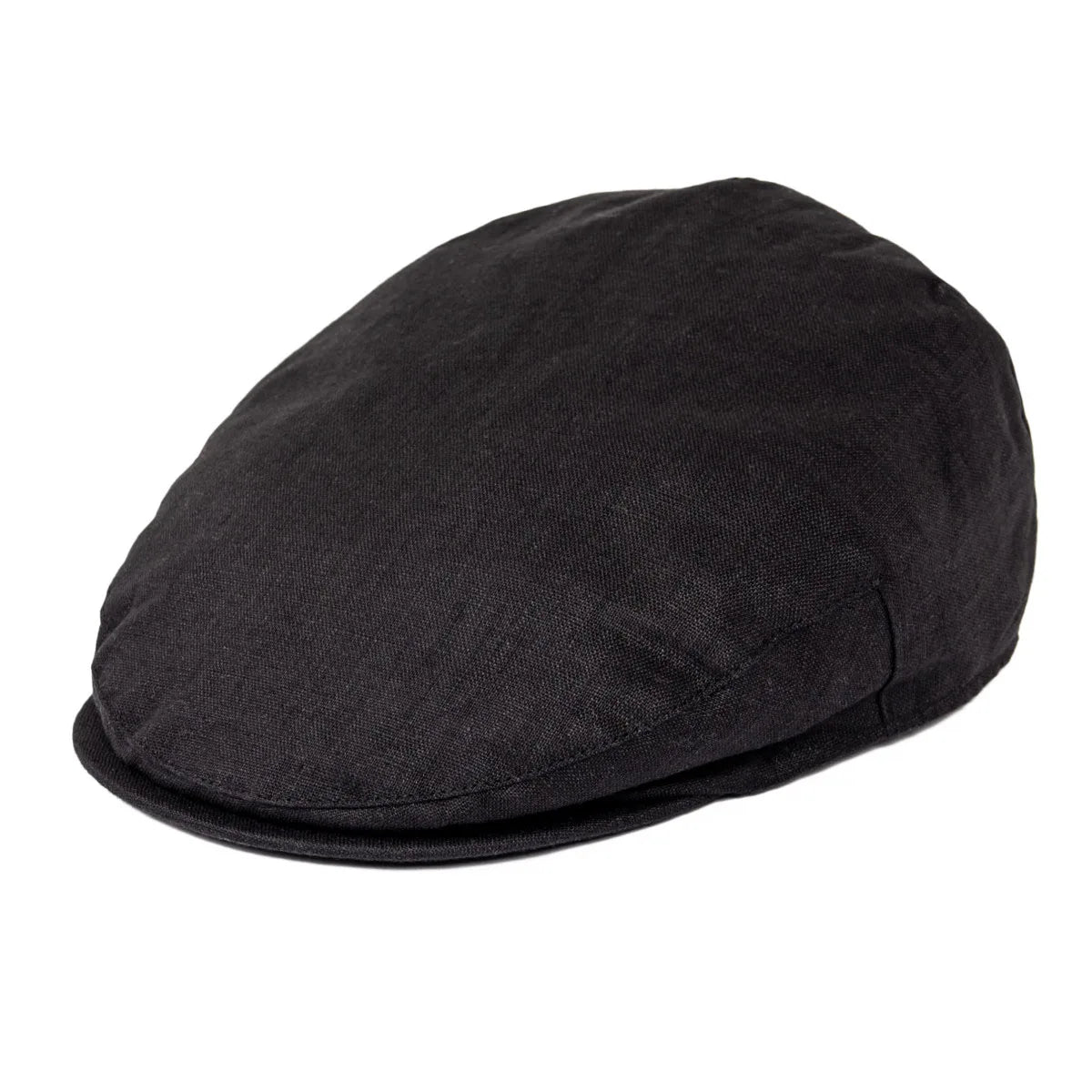 The Ravello | 100% Linen Herringbone Newsboy Flat Cap | Urban Caps NZ