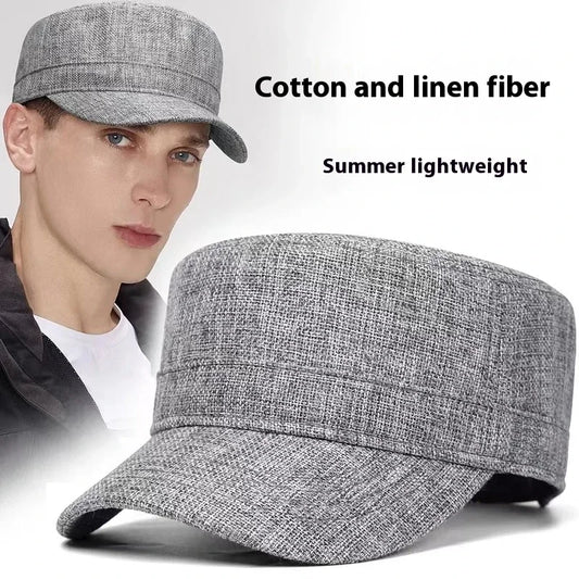 Wexford Big & Tall Linen Flat Cap