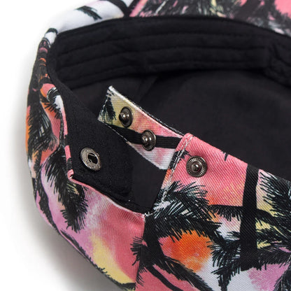 Print Cotton Ivy Cap | Riviera Summer Flat Cap | Urban Caps NZ
