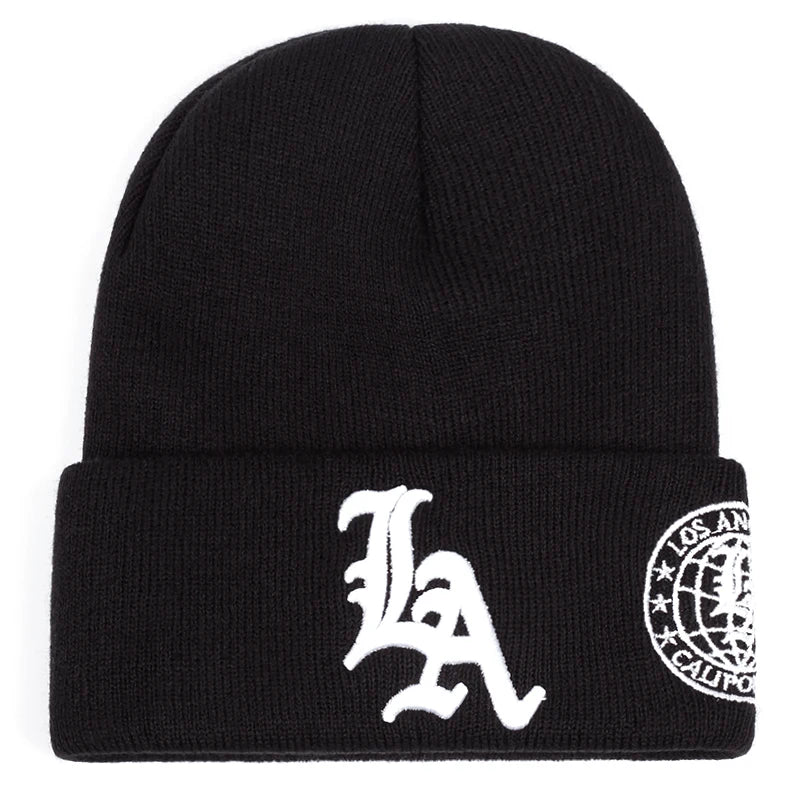 The LA Earth | Letter Earth Embroidery Hip Hop Beanie | Urban Caps NZ